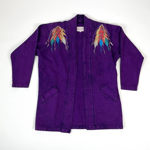 Sundance Purple Embroidered Jacket - Picture 1 of 8